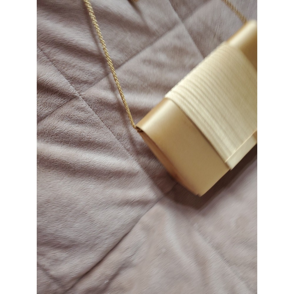 Valerie Stevens Evening Bag Gold Satin Shoulder‎ Evelope Bag & Lipstick Houlder - Picture 4 of 12